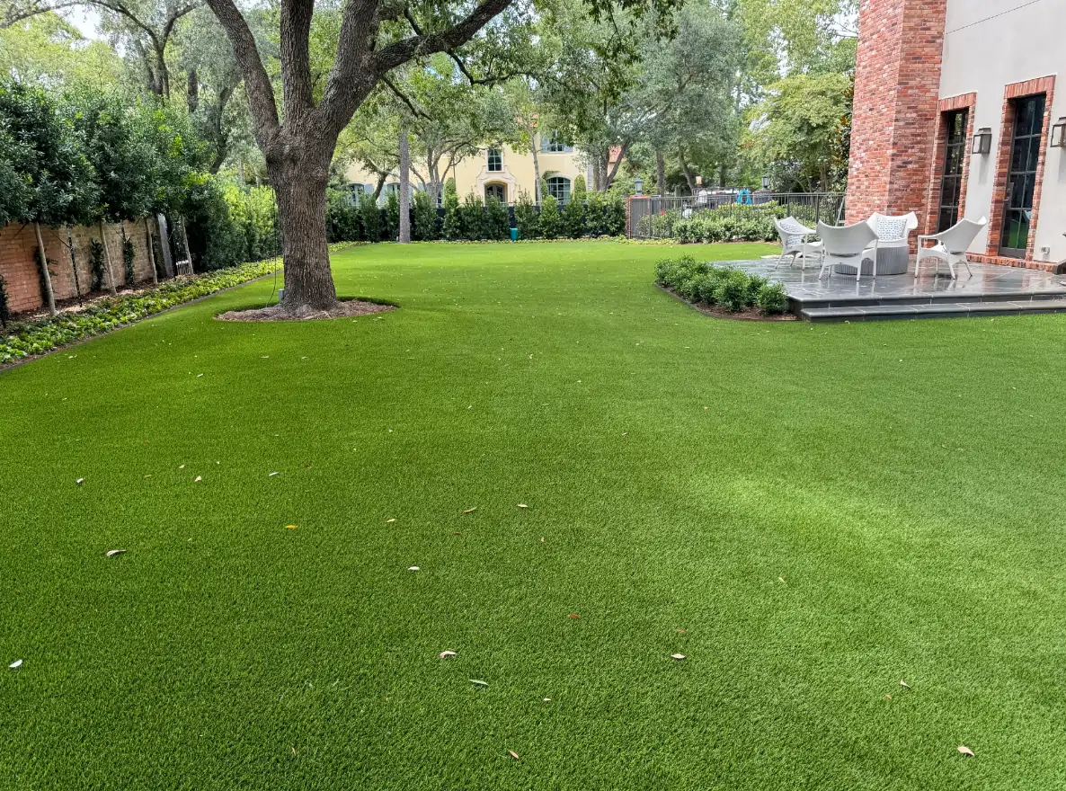 residential artificial grass lawn