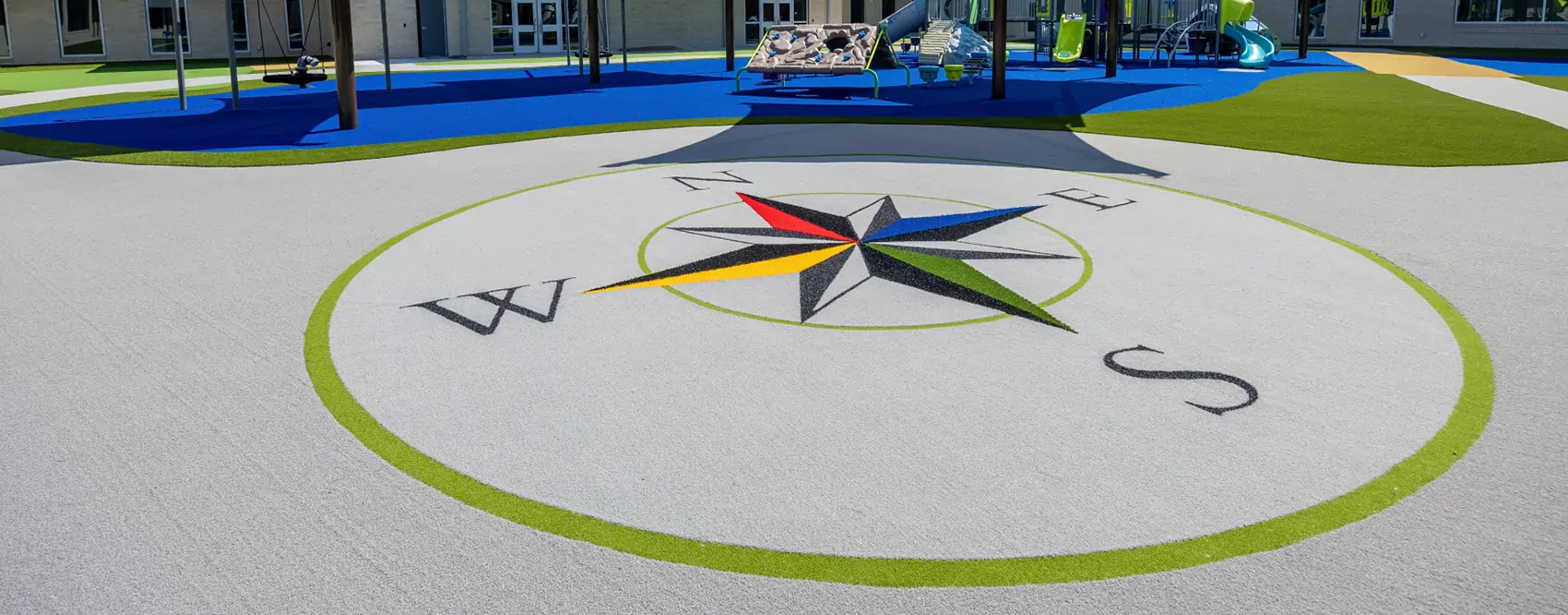 Artificial grass playground design from SYNLawn